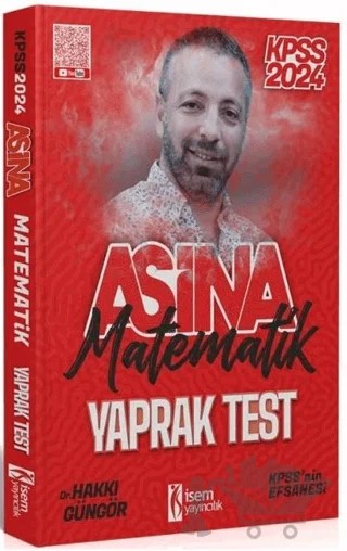 2024 KPSS Matematik Aşina Yaprak Test – Hakkı Güngör – İSEM Yayıncılık kitap kapağı