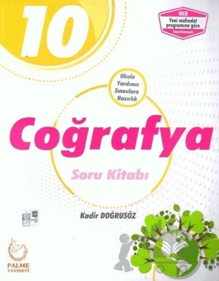 Palme 10. Sınıf Coğrafya Soru Kitabı – Kadir Doğrusöz – Palme Yayınları kitap kapağı