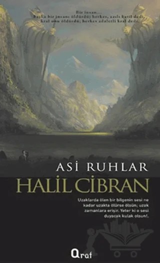 Asi Ruhlar – Halil Cibran – Araf Yayınları kitap kapağı