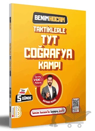 Taktiklerle TYT Coğrafya Kampı – Bayram Meral – Benim Hocam Yayınları kitap kapağı