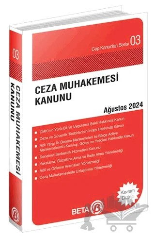 Ceza Muhakemesi Kanunu - Ağustos 2024 – Kolektif – Beta Yayınevi kitap kapağı