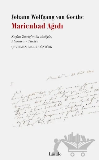 Marienbad Ağıdı – Johan Wolfgang von Goethe – Lando Yayınları kitap kapağı