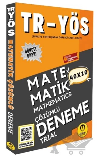2025 TR YÖS Matematik 40X10 Çözümlü Deneme – Özgen Bulut – Tasarı Eğitim Yayınları kitap kapağı