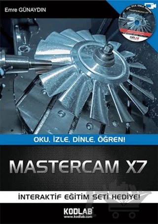 Mastercam X7 – Emre Günaydın – Kodlab Yayın Dağıtım kitap kapağı