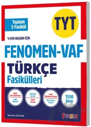 TYT VAF Türkçe Fasikülleri Seti – Kolektif – Fenomen Yayınları kitap kapağı