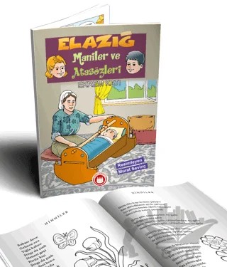 Elazığ Maniler ve Atasözleri – Ekrem Katı – Bordo Ressam kitap kapağı