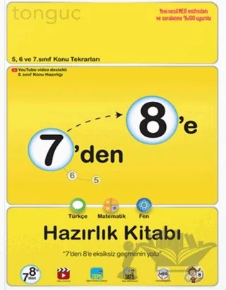 7'den 8'e Hazırlık Kitabı – Kolektif – Tonguç Akademi kitap kapağı
