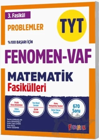 TYT VAF Matematik Problemler Fasikülleri – Kolektif – Fenomen Yayınları kitap kapağı