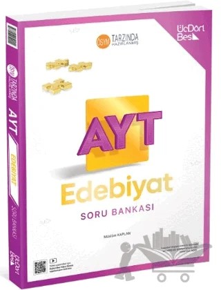 AYT Edebiyat Soru Bankası – Müslüm Kaplan – Üç Dört Beş Yayınları kitap kapağı