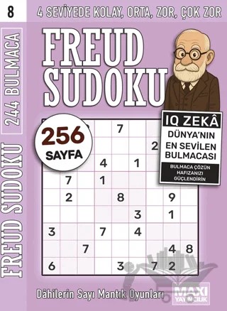 Freud Sudoku 8 – Bertan Kodamanoğlu – Maxi Yayıncılık kitap kapağı