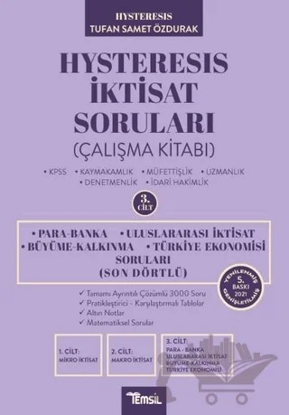 Hysteresis İktisat Soruları Cilt: 3 - Son Dörtlü – Tufan Samet Özdurak – Temsil Kitap kitap kapağı