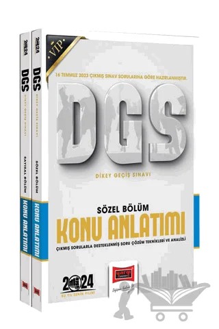 2024 DGS Vip Sayısal-Sözel Yetenek Konu Anlatımı (2 Cilt) – Kolektif – Yargı Yayınevi kitap kapağı