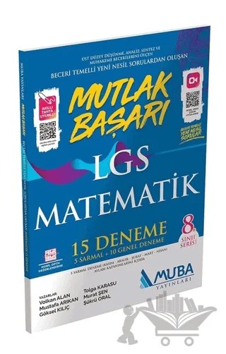 8. Sınıf Matematik LGS Mutlak Başarı 15 Deneme – Kolektif – Muba Yayınları kitap kapağı