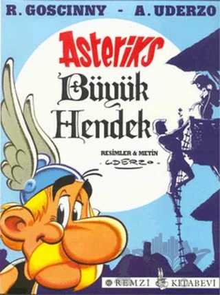 Asteriks Büyük Hendek – Albert Uderzo, Rene Goscinny – Remzi Kitabevi kitap kapağı