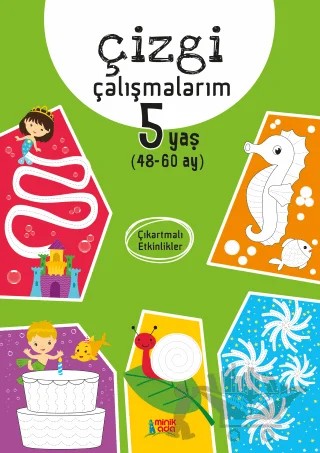 Çizgi Çalışmalarım 5+ Yaş – Kolektif – Minik Ada kitap kapağı