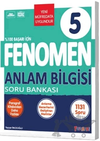 5. Sınıf Anlam Bilgisi Soru Bankası – Tayyar İnceoğlu – Fenomen Yayınları kitap kapağı