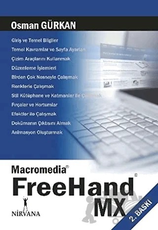 Macromedia FreeHand MX – Osman Gürkan – Nirvana Yayınları kitap kapağı