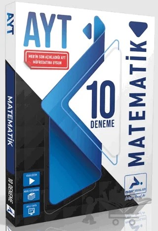 Paraf AYT Matematik 10 Deneme – Kolektif – Paraf Yayınları kitap kapağı