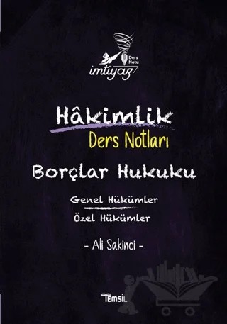 İmtiyaz Borçlar Hukuku Hakimlik Ders Notları – Ali Sakinci – Temsil Kitap kitap kapağı