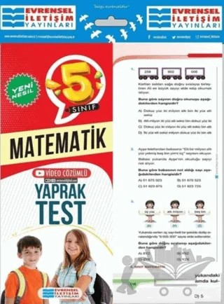 5. Sınıf Matematik Yeni Nesil Video Çözümlü Yaprak Test – Kolektif – Evrensel İletişim Yayınları kitap kapağı