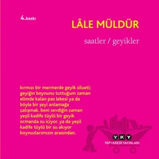 Saatler / Geyikler – Lale Müldür – Yapı Kredi Yayınları kitap kapağı