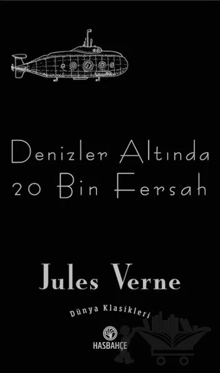 Denizler Altında 20 Bin Fersah – Jules Verne – Hasbahçe kitap kapağı