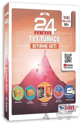 24 Adımda TYT Türkçe Bitirme Seti – Kolektif – Sınav Yayınları kitap kapağı