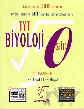TYT Biyoloji Sıfıra – Kolektif – Karekök Yayıncılık kitap kapağı