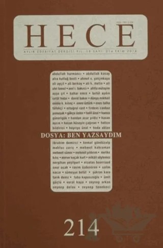 Hece Aylık Edebiyat Dergisi Sayı: 214 Ekim 2014 – Hece Dergisi kitap kapağı