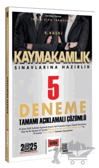 Yargı Yayınları 2025 Kaymakamlık Sınavlarına Hazırlık Tamamı Açıklamalı Çözümlü 5 Deneme Sınavı – İrfan Ziya İbrahimgil – Yargı Yayınevi kitap kapağı