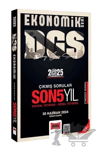 2025 DGS Ekonomik Seri Son 5 Yıl Sayısal-Sözel Yetenek Çıkmış Sorular – Kolektif – Yargı Yayınevi kitap kapağı