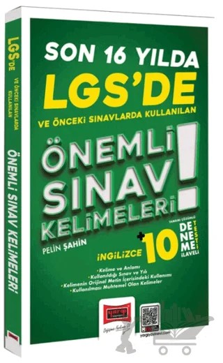 LGS'de Son 16 Yılda Kullanılan Önemli İngilizce Sınav Kelimeleri – Pelin Şahin – Yargı Yayınevi kitap kapağı