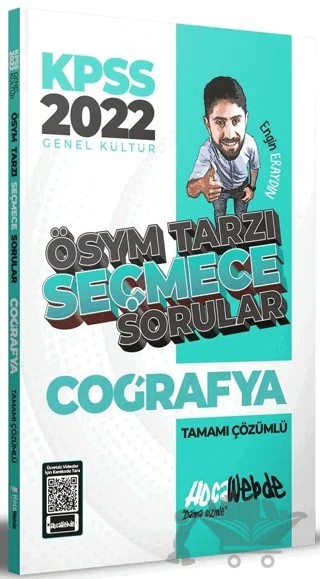 2022 KPSS Coğrafya ÖSYM Tarzı Seçmece Sorular Tamamı Çözümlü Soru Bankası – Engin Eraydın – HocaWebde Yayınları kitap kapağı