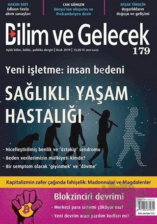 Bilim ve Gelecek Dergisi Sayı: 179 Ocak 2019 – Bilim ve Gelecek Dergisi Yayınları kitap kapağı