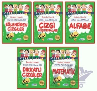 5-6 Yaş İlkokula Hazırlık Çizgi Çalışmaları Seti 5 Kitap – Kolektif – Harika Çocuk Yayınları kitap kapağı