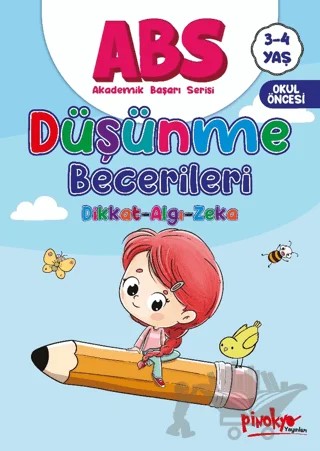 ABS 3-4 Yaş Düşünme Becerileri Dikkat-Algı-Zeka – Buçe Dayı – Pinokyo Yayınları kitap kapağı