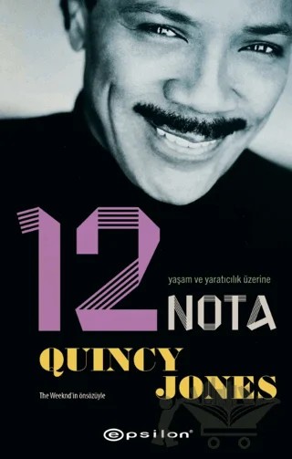 Yaşam ve Yaratıcılık Üzerine 12 Nota – Quincy Jones – Epsilon Yayınevi kitap kapağı