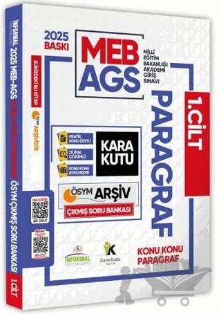 2025 MEB-AGS Türkçenin Kara Kutusu Paragraf 1 Konu Konu ÖSYM Çıkmış Soru Bankası Video/PDF Çözümlü – Kolektif – Karakutu Yayın kitap kapağı