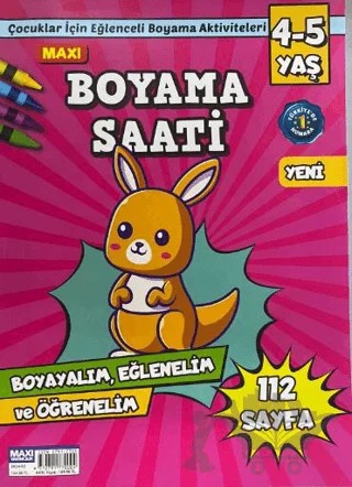 Maxi Boyama Saati 4-5 Yaş 2024 – Maxi Yayıncılık kitap kapağı