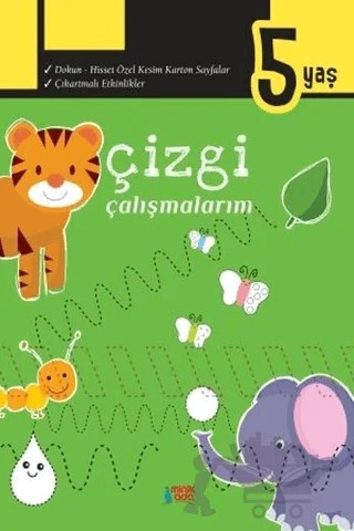 Çizgi Çalışmalarım - 5 Yaş – Kolektif – Minik Ada kitap kapağı