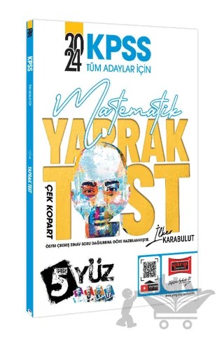 2024 KPSS Tüm Adaylar İçin 5Yüz Matematik Çek Kopart Yaprak Test – İlker Karabulut – Yargı Yayınevi kitap kapağı