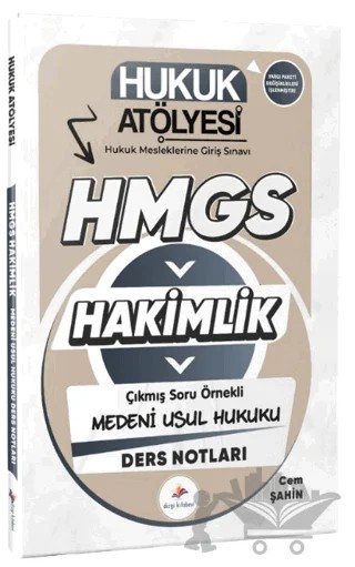 2026 Hukuk Atölyesi Hakimlik HMGS Hukuk Mesleklerine Giriş Sınavı Çıkmış Soru Örnekli Medeni Usul Hukuku Ders Notları – Cem Şahin – Dizgi Kitap kitap kapağı