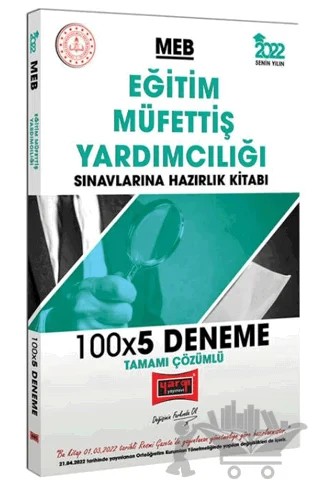2022 MEB Eğitim Müfettiş Yardımcılığı Sınavlarına Hazırlık Kitabı Tamamı Çözümlü 100x5 Deneme – Kolektif – Yargı Yayınevi kitap kapağı