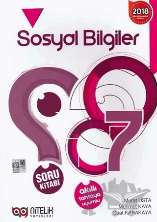 7. Sınıf Sosyal Bilgiler Soru Kitabı – Murat Usta, Mehmet Kaya, Suat Karakaya – Nitelik Yayınları - Bayilik kitap kapağı