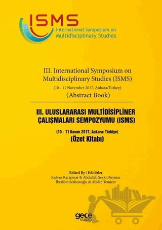 3. Uluslararası Multidisipliner Çalışmaları Sempozyumu (ISMS) Özet Kitabı – Kolektif – Gece Kitaplığı kitap kapağı