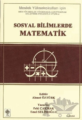 Sosyal Bilimlerde Matematik – Emel Selimoğlu, Zeki Çakmak – Ekin Basım Yayın kitap kapağı