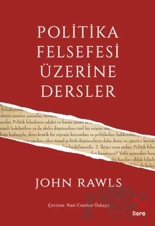 Politika Felsefesi Üzerine Dersler – John Rawls – Nora Kitap kitap kapağı