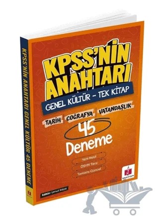 2026 KPSS'nin Anahtarı 45 Deneme - Genel Kültür 15x3 - Tarih Coğrafya Vatandaşlık – Kolektif – Anahtar Kitap kitap kapağı