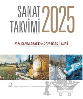 Sanat Takvimi 2025 Duvar Takvimi – Kolektif – Angora Kitapları kitap kapağı