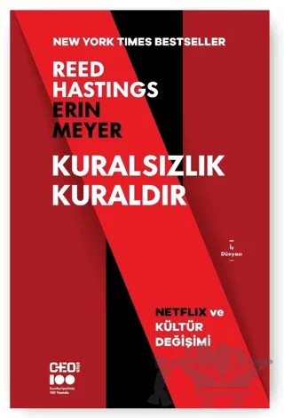 Kuralsızlık Kuraldır: Netflix ve Kültür Değişimi – Erin Meyer, Reed Hastings – Doğan Kitap kitap kapağı